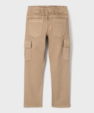 Pantalon cargo résistant à taille réglable garçon vue4 - GEMO (ENFANT) - GEMO