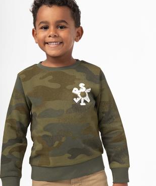 Sweat garçon en molleton doux à motif vue1 - GEMO (ENFANT) - GEMO