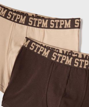 Boxer en coton stretch garçon (lot de 2) vue2 - GEMO 4G GARCON - GEMO