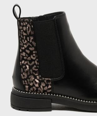 Boots Chelsea zippées à motif métallisé fille - Lovely Wings vue6 - LOVELY WINGS - GEMO