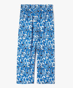 Pantalon fille fluide à motifs feuillage exotique vue1 - GEMO (ENFANT) - GEMO