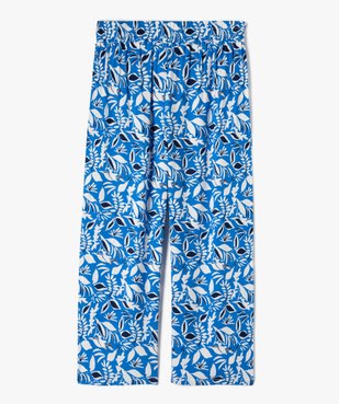 Pantalon fille fluide à motifs feuillage exotique vue1 - GEMO (ENFANT) - GEMO
