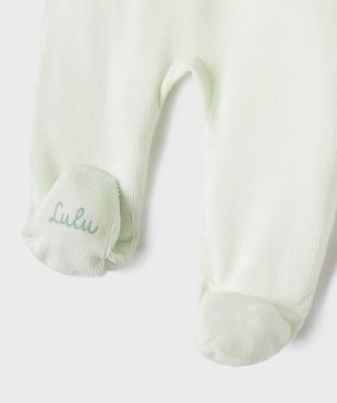 Pyjama 2 pièces en velours bébé fille - LuluCastagnette vue3 - LULUCASTAGNETTE - GEMO