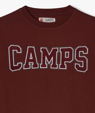 Sweat molletonné avec inscription brodée garçon - Camps United vue2 - CAMPS - GEMO