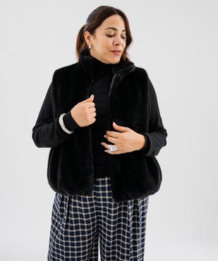 Veste sans manches en fourrure imitation femme grande taille vue1 - GEMO 4G GT - GEMO