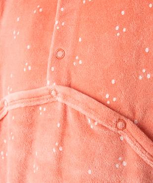Pyjama bébé à pont-dos en velours à motifs ours vue4 - GEMO(BB COUCHE) - GEMO