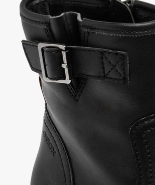 Bottines fille fourrées à zip avec bride fantaisie - Geox vue6 - GEOX - GEMO