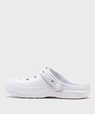 Sabots souples perforés unis femme vue3 - GEMO (PLAGE) - GEMO