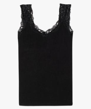 Débardeur femme avec larges bretelles en dentelle vue4 - GEMO(FEMME PAP) - GEMO