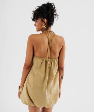 Robe court dos-nu coupe boule femme vue3 - GEMO(FEMME PAP) - GEMO