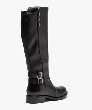 Bottes femme cavalières dessus cuir uni - Tanéo vue5 - TANEO - GEMO