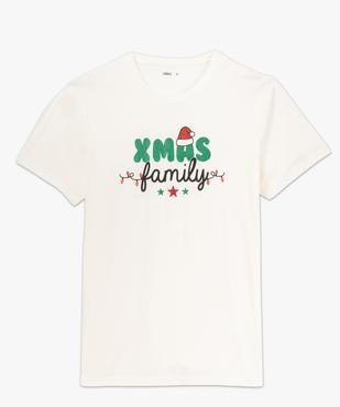 Tee-shirt manches courtes avec motif pailleté spécial Noël homme  vue4 - GEMO (HOMME) - GEMO