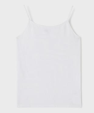 Débardeur à fines bretelles en coton stretch fille vue1 - GEMO 4G FILLE - GEMO