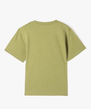Tee-shirt manches courtes coupe oversize à motif plage garçon vue3 - GEMO (ENFANT) - GEMO