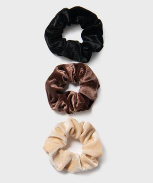 Chouchous pour les cheveux en velours femme (lot de 3) vue1 - GEMO (ACCESS) - GEMO