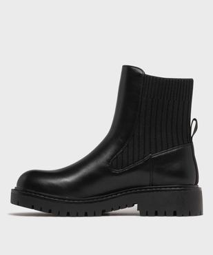 Boots femme à col chaussette avec semelle crantée  vue9 - 5 MILES - GEMO