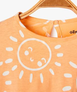 Tee-shirt à manches courtes loose imprimé bébé fille vue3 - GEMO(BEBE DEBT) - GEMO