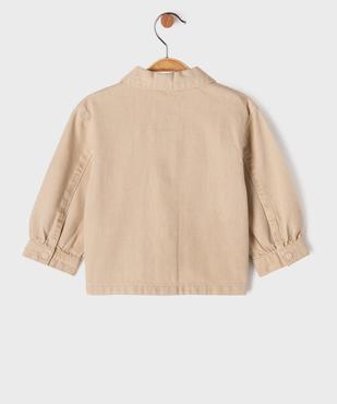 Veste en twill de coton bébé fille - LuluCastagnette vue4 - LULUCASTAGNETTE - GEMO