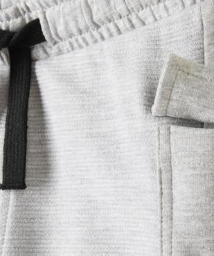Short bébé garçon en maille texturée et ceinture élastique vue2 - GEMO(BEBE DEBT) - GEMO