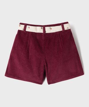 Short ample en velours côtelé fille - LuluCastagnette vue3 - LULUCASTAGNETTE - GEMO