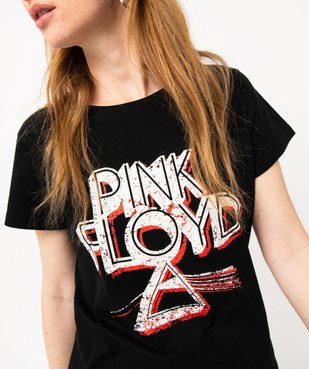 Tee-shirt à manches courtes avec inscription XXL femme - Pink Floyd vue2 - PINK FLOYD - GEMO