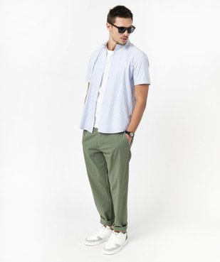 Chemise manches courtes à rayures homme vue5 - GEMO (HOMME) - GEMO