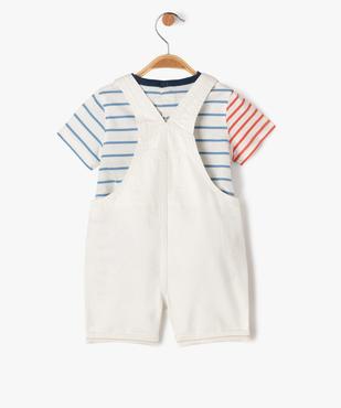 Ensemble salopette + tee-shirt bébé garçon - LuluCastagnette vue5 - LULUCASTAGNETTE - GEMO