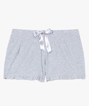 Short de pyjama femme imprimé à petits volants dans le bas vue4 - GEMO(HOMWR FEM) - GEMO