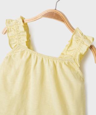 Débardeur avec bretelles à volants bébé fille vue2 - GEMO 4G BEBE - GEMO