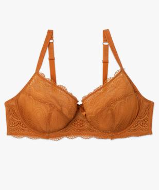 Soutien-gorge emboitant à armatures en dentelle grande taille vue4 - GEMO(HOMWR FEM) - GEMO