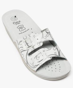 Mules femme confort avec brides à boucles - Cloggy vue5 - GEMO (EQUIPT) - GEMO