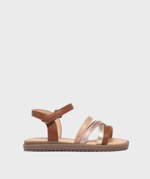 Sandales à brides métallisées et pailletées fille - Lovely Wings vue1 - LOVELY WINGS - GEMO