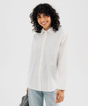 Chemise coupe oversize en coton femme vue1 - GEMO(FEMME PAP) - GEMO