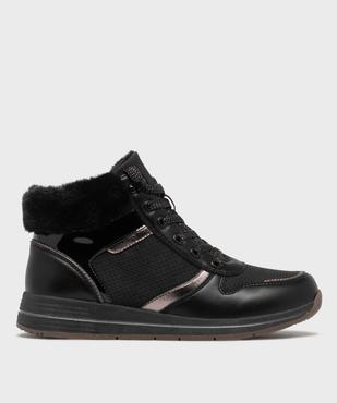 Boots confort avec talon compensé et doublure chaude femme vue1 - HOBIZ - GEMO