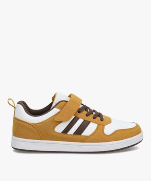 Baskets homme multimatières colorées fermeture scratch et lacets vue2 - GEMO (SPORTSWR) - GEMO