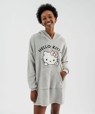 Chemise de nuit à capuche en maille duveteuse femme - Hello Kitty vue1 - HELLO KITTY - GEMO