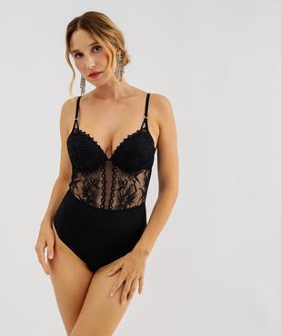 Body corset dentelle femme vue2 - GEMO(HOMWR FEM) - GEMO