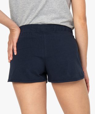 Short de pyjama femme en coton stretch vue2 - GEMO(HOMWR FEM) - GEMO