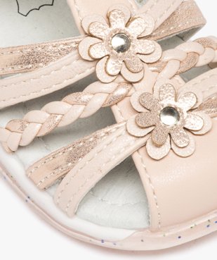 Sandales bébé fille à bout fermé avec brides décorées vue6 - LOVELY WINGS - GEMO