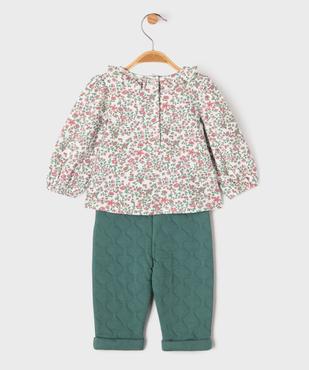 Ensemble 2 pièces bébé fille : body et pantalon vue3 - GEMO(BB COUCHE) - GEMO