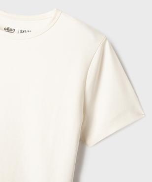 Tee-shirt manches courtes coupe courte fille vue2 - GEMO 4G FILLE - GEMO