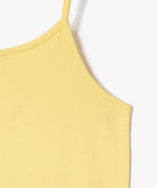 Débardeur en coton extensible à fines bretelles fille vue2 - GEMO 4G FILLE - GEMO
