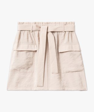 Jupe droite courte en modal femme vue4 - GEMO 4G FEMME - GEMO