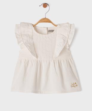 Blouse sans manches à volants bébé fille - LuluCastagnette vue1 - LULUCASTAGNETTE - GEMO