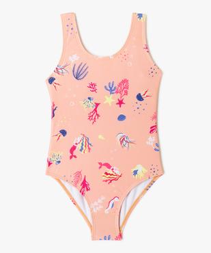 Maillot de bain 1 pièce imprimé et irisé fille vue1 - GEMO 4G FILLE - GEMO