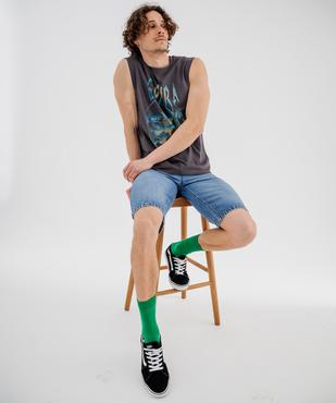 Débardeur en jersey de coton imprimé homme - Gojira vue4 - GOJIRA - GEMO