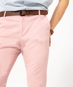 Pantalon chino en stretch coupe slim homme vue2 - GEMO 4G HOMME - GEMO