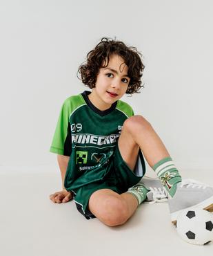 Tee-shirt de sport manches courtes imprimé garçon - Minecraft vue6 - MINECRAFT - GEMO