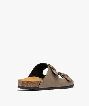 Mules semelle intérieure cuir à reliefs ergonomiques femme vue4 - FOLLOW ME G4G - GEMO