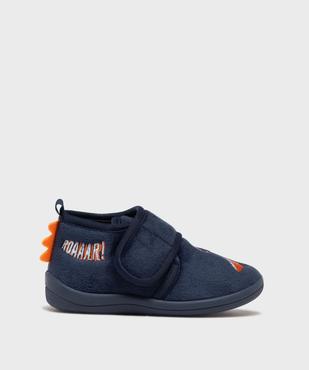 Chaussons bottillons en velours imprimé garçon  vue1 - GEMO 4G GARCON - GEMO